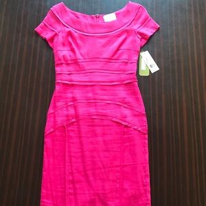 Nicole Miller Atelier Pink Linen Dress